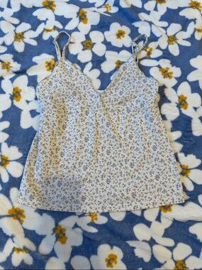 Brandy Melville Floral Babydoll Tank